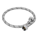 [49528] Manguera para WC, acero inox, 1/2' x 7/8', 60 cm, Foset FWC-60X