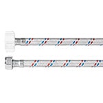 [49594] Manguera WC, aluminio, 1/2'x7/8', 60 cm, plást/metál, Basic FWC-P60P
