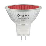 [47255] Lámpara de halógeno rojo 50 W tipo MR16 en caja, Volteck JR-50R