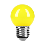 [46028] Lámpara LED tipo bulbo G45 1 W color amarillo, caja, Volteck LED-1AM