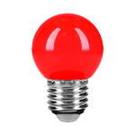 [46029] Lámpara LED tipo bulbo G45 1 W color rojo, caja, Volteck LED-1RO