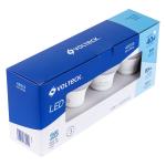 [48513] Pack de 4 lámparas de LED A19 6 W luz de día, caja, Volteck LED-40FX4