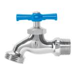 [49084] Llave para manguera, de latón cromado, 130 g, 1/2', Foset LLJ-130C