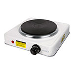 [49989] Parrilla eléctrica quemador tipo disco, blanca, Volteck PAEL-1CD