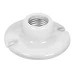 [46523] Portalámpara de porcelana, 3-1/2', redonda, Volteck POPO-15