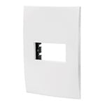 [48303] Placa 1 módulo de ABS, línea Oslo, color blanco, Volteck PPSE-OB