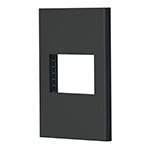 [47984] Placa 1 ventana, 1.5 módulos, línea Española, color negro PPSE15-EN