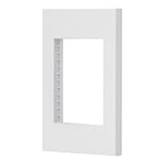 [47043] Placa 1 ventana, 3 módulos, línea Española, color blanco PPTR-EB