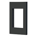 [47983] Placa 1 ventana, 3 módulos, línea Española, color negro PPTR-EN