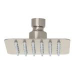 [47741] Regadera cuadrada 4', acero inox, sin brazo, satín, Túbig R-413SN