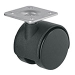 [44384] Rodaja tipo yoyo de 40 mm con placa, sin freno, Fiero ROY-40