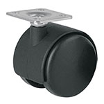 [44385] Rodaja tipo yoyo de 50 mm con placa, sin freno, Fiero ROY-50