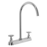 [46774] Mezcladora para fregadero, manerales redondos,cromo, Tubig TBF-81