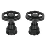 [46871] Juego de 2 manerales para mezcladora, volante, negro, Tubig TBMM-61M
