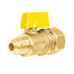 [49116] Válvula de control latón para gas 3/8'x1/2' tipo barrilito VG-554-B