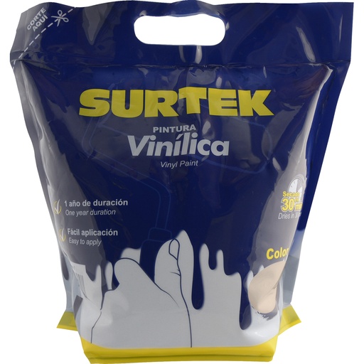 [SPB2302] Bolsa de pintura vinílica 3.78 Lt color crema