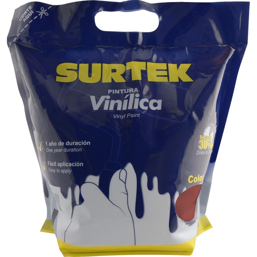 [SPB2309] Bolsa de pintura vinílica 3.78 Lt color rojo óxido