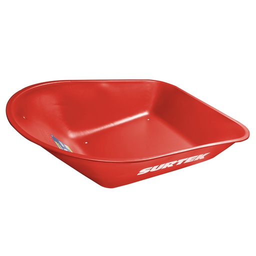 [CS60] Concha para carretilla herraje tipo americano 6 Ft3, roja