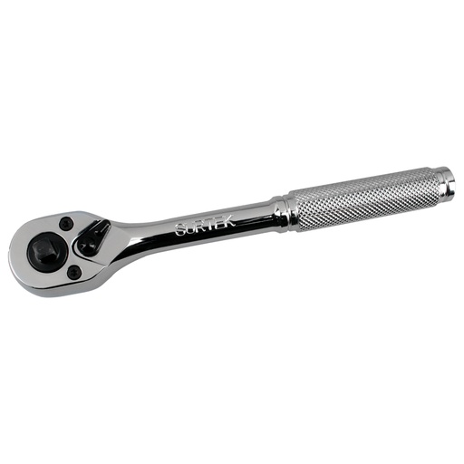 [F5150] Matraca doble para dados cuadro de 1/4" y 3/8", cabeza tipo pera, mango moleteado