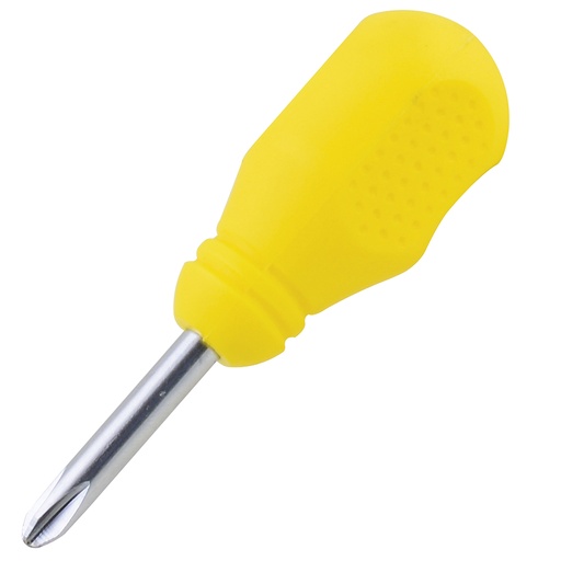 [D471] Destornillador con mango amarillo, punta Phillips tipo trompo #2 x 1-3/8"