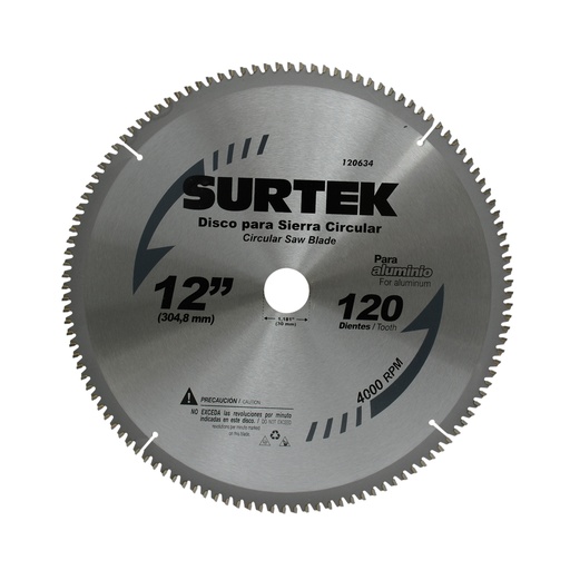 [120620] Disco para sierra circular para corte madera 30 dientes, 10"