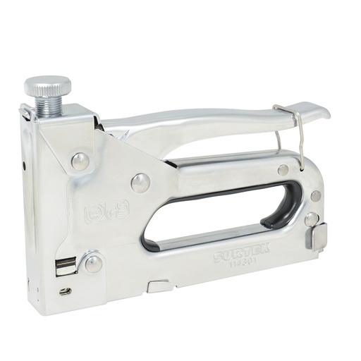[114301] Engrapadora metálica tipo pistola con ajuste de presión para grapas de 5/32" a 9/16"
